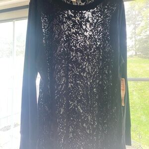 Ruff Hewn Black and White Patterned Top